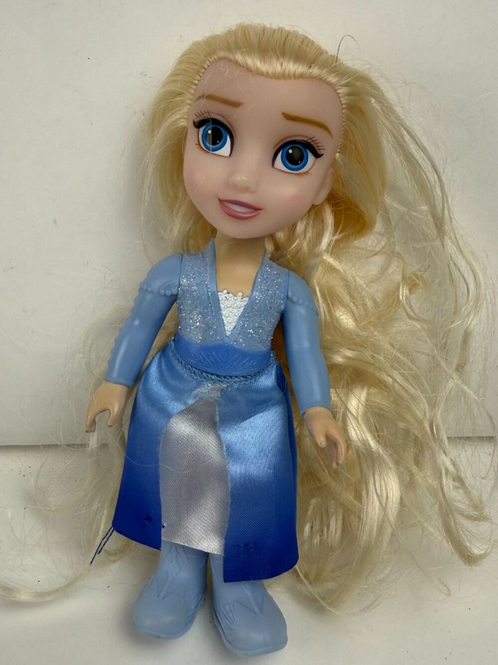 Disney Frozen 2 Elsa Petite Doll 6" Blonde Hair Blue Dress Molded Boots Jakks